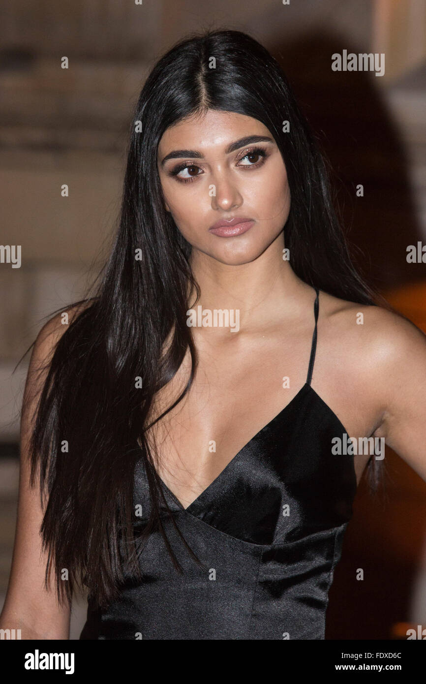 London, UK. 2 February 2016. Pictured: Model Neelam Gill. Red carpet