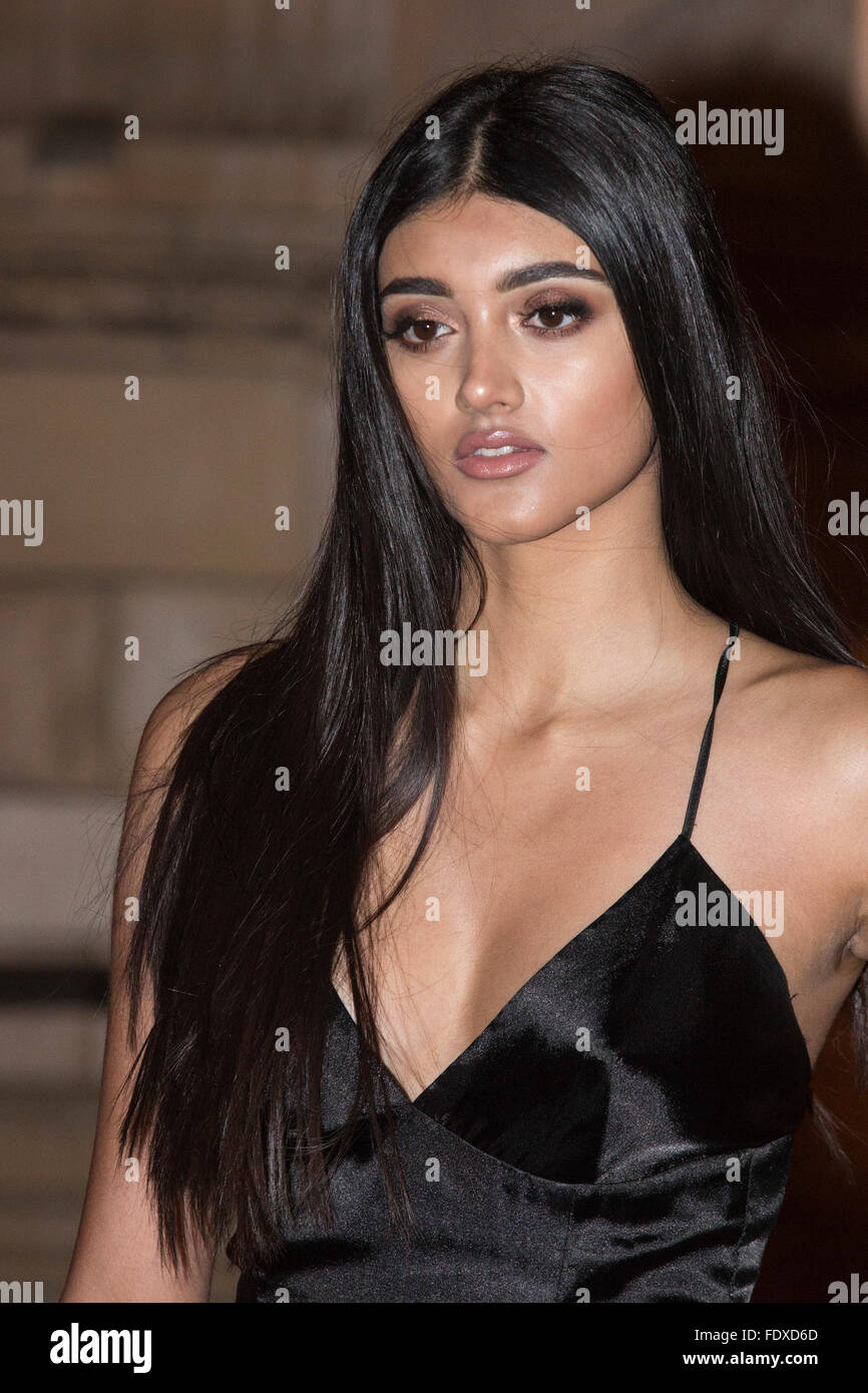 London, UK. 2 February 2016. Pictured: Model Neelam Gill. Red carpet