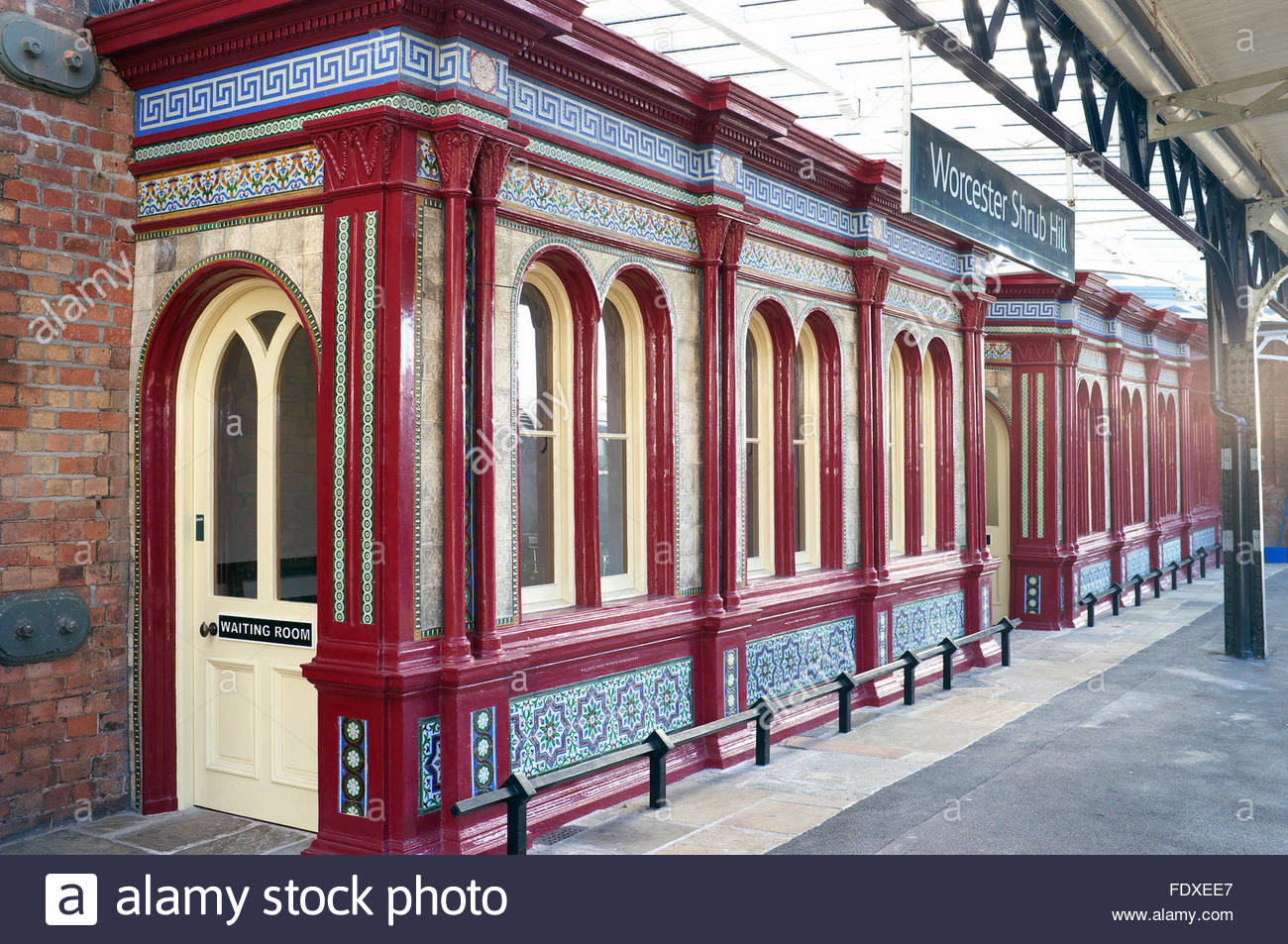 The Victorian Tiled Waiting Room Built Around 1864 On