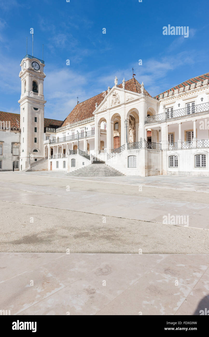 The University of Coimbra -  is a Portuguese public university in Coimbra, Portugal. Stock Photo