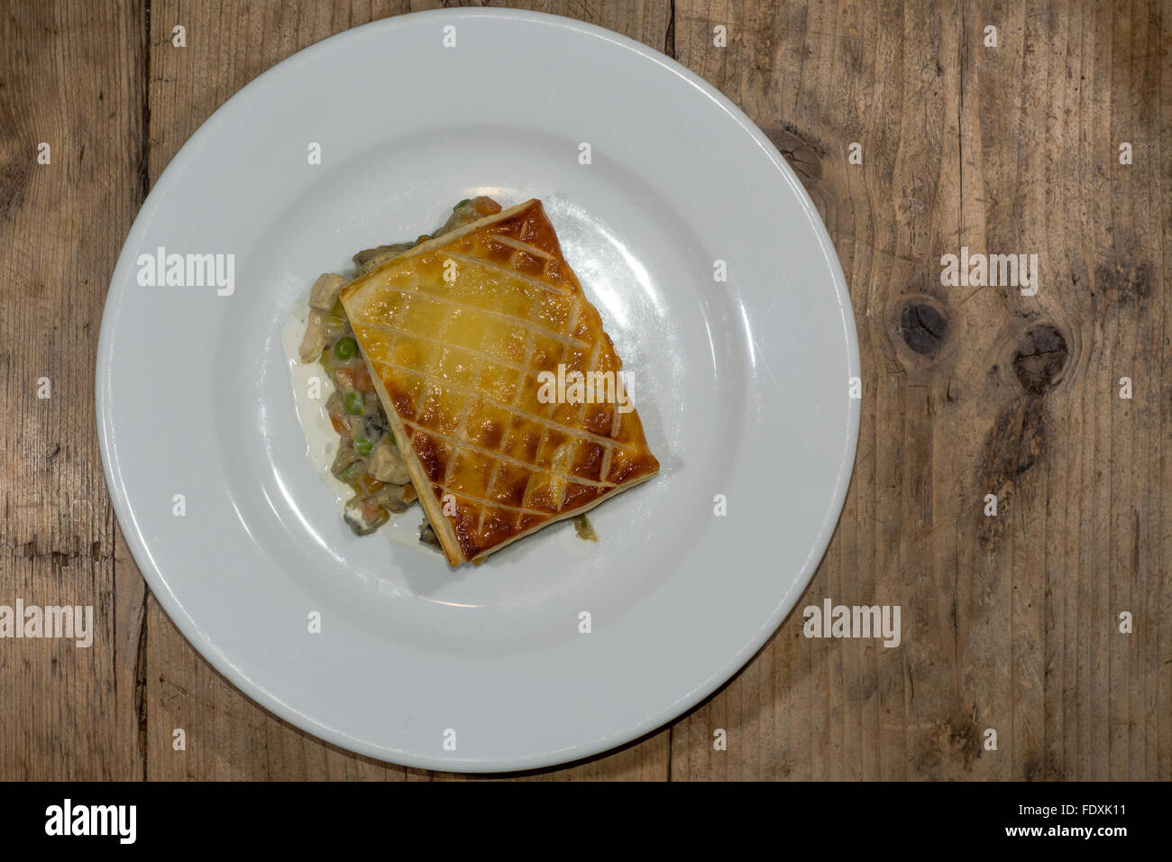 Restaurant prepared dish by French chef Stock Photo
