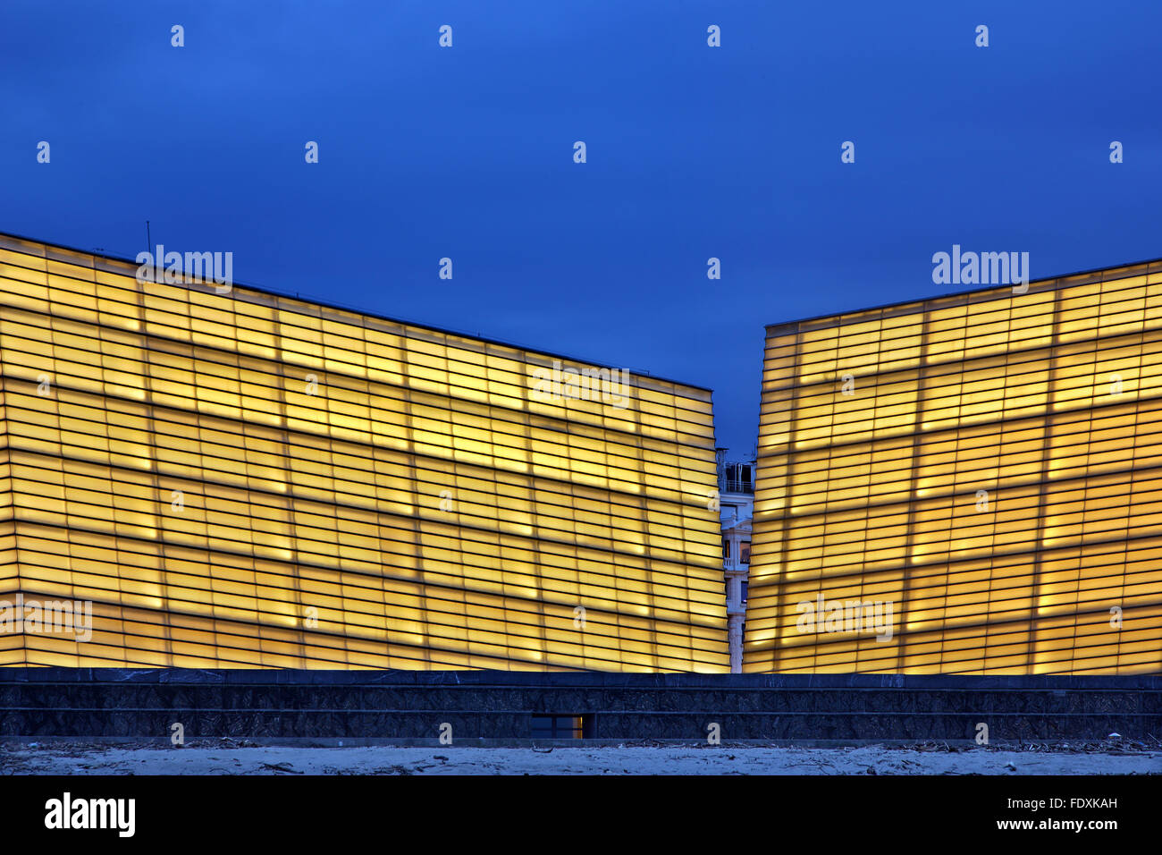 The Kursaal, cultural and congress center, in San Sebastian (Donostia ...