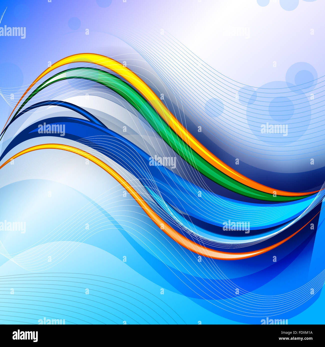 Colourful abstract illustration background with different elements ...