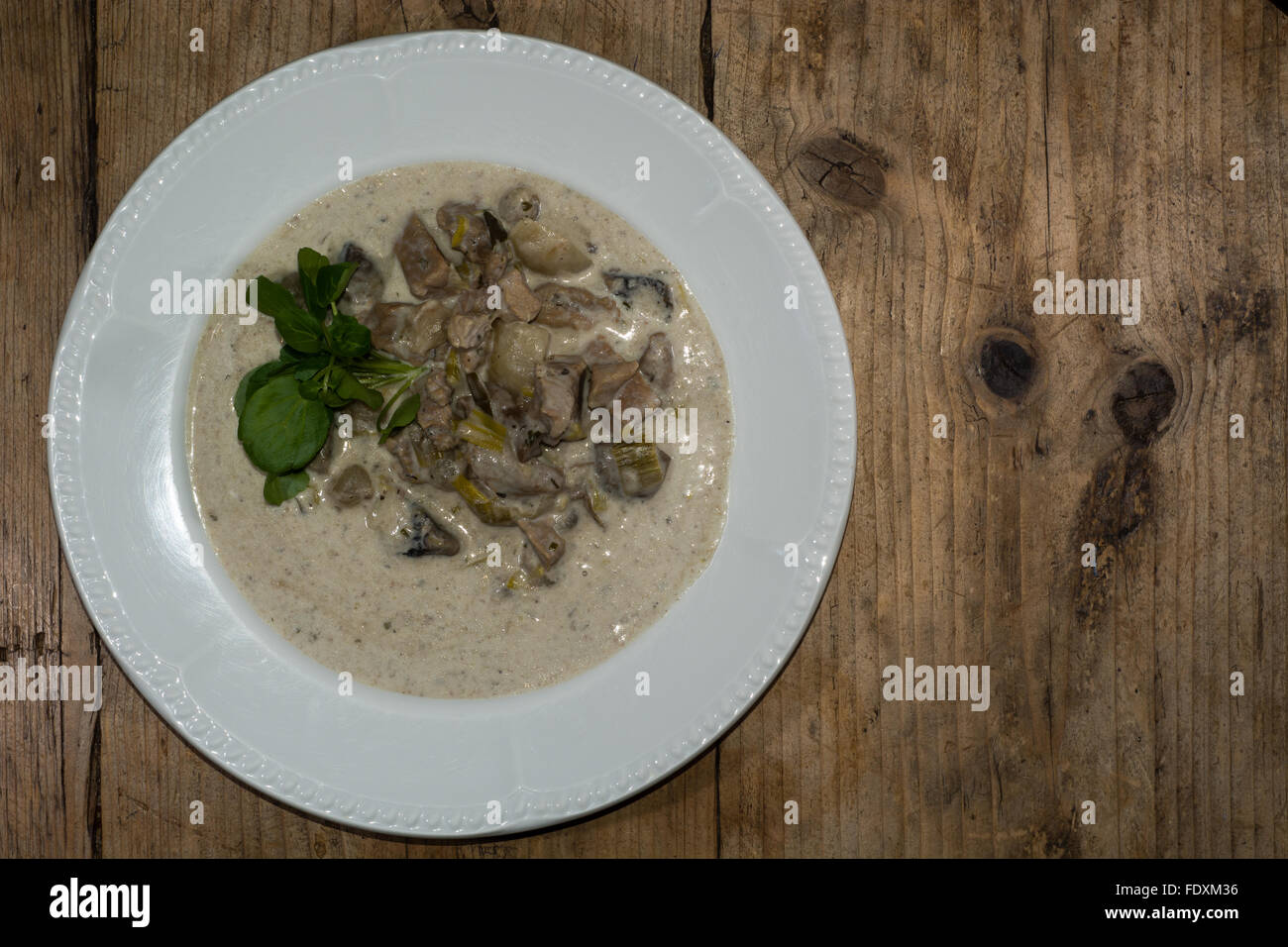 Traditional French dish of Blanquette de veau Stock Photo Alamy