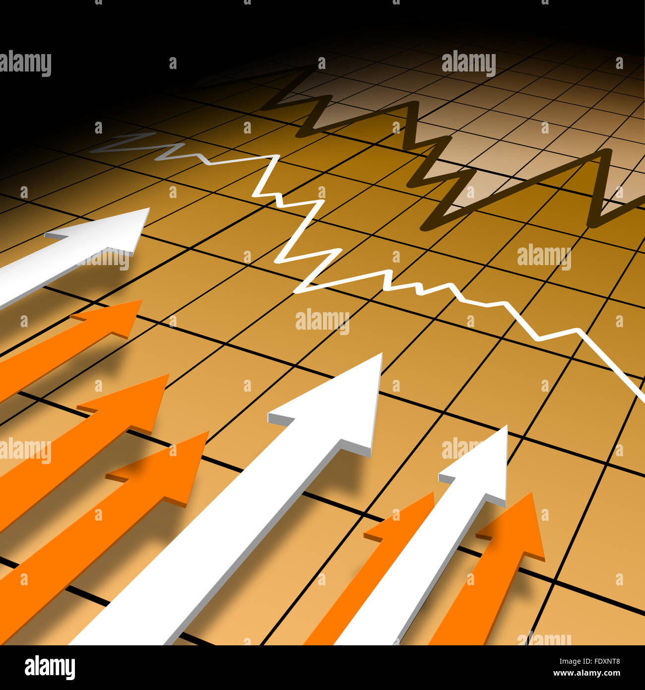 financial and business chart and graphs as symbols of growth Stock ...