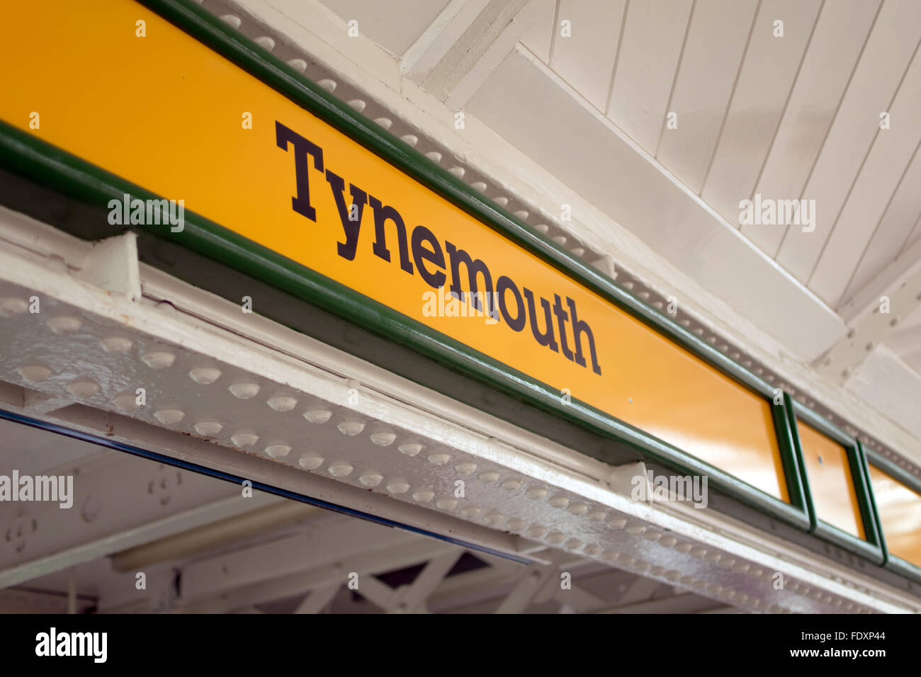 Tynemouth Metro Station in North East England Stock Photo