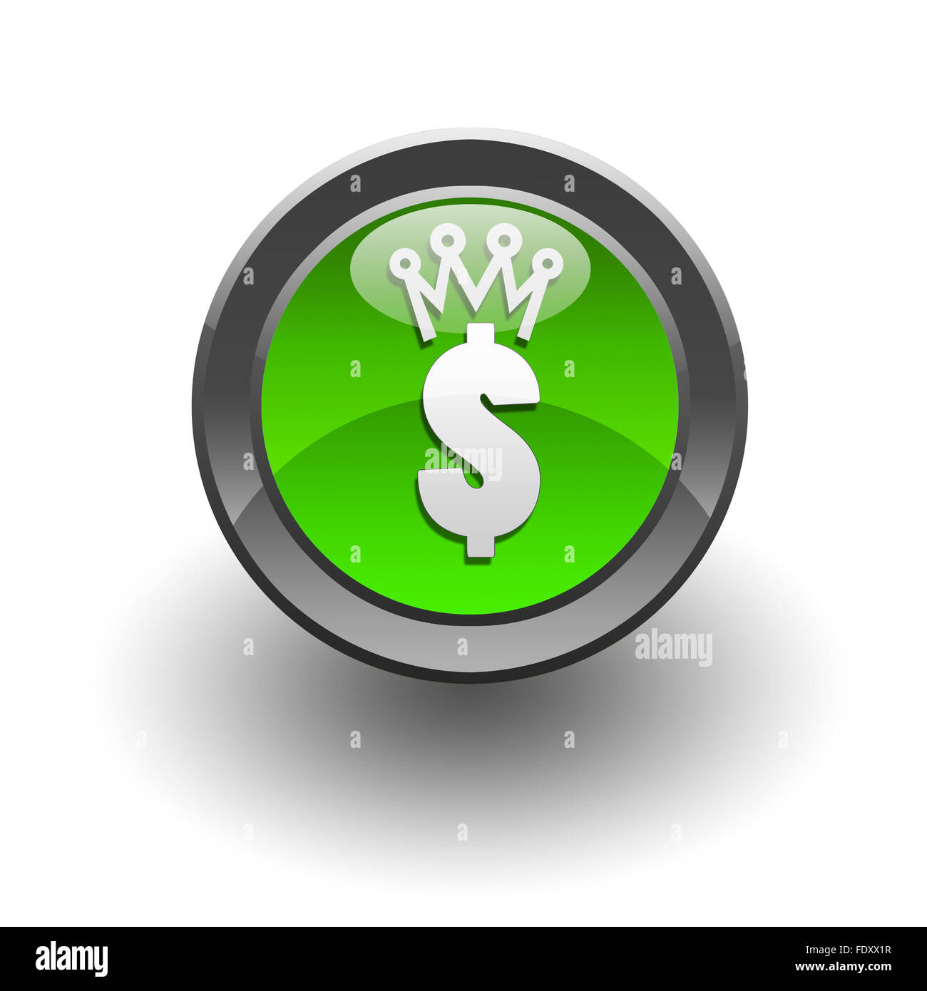 colour circle button with currency symbols inside Stock Photo - Alamy