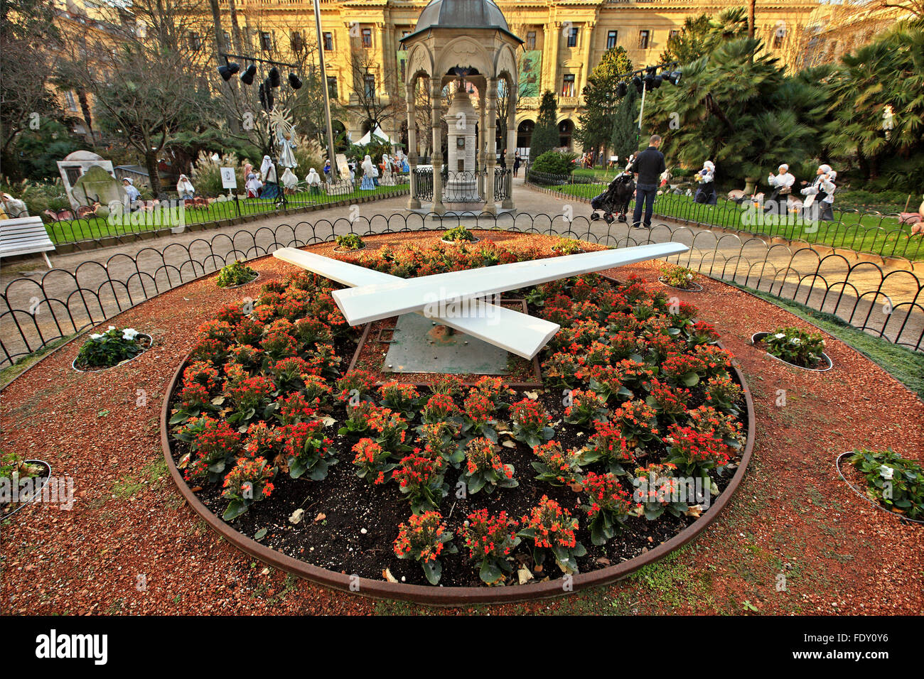 The flower clock in Plaza de Guipozkoa, San Sebastian (Donostia