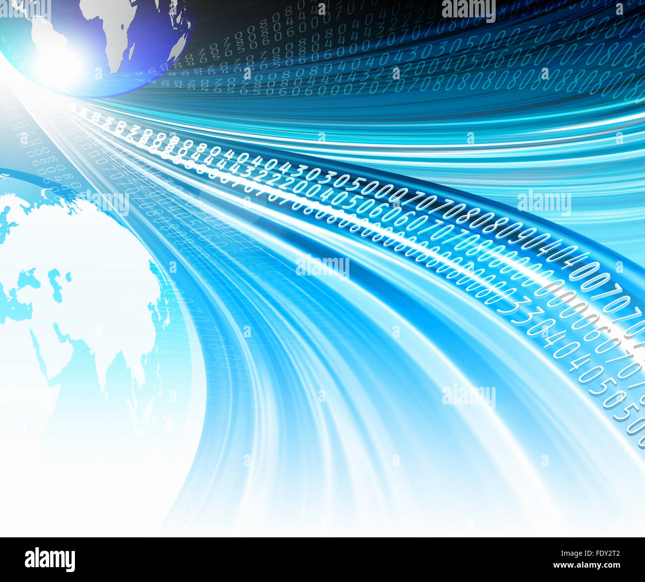 Abstraction blue background in high-tech style Stock Photo - Alamy