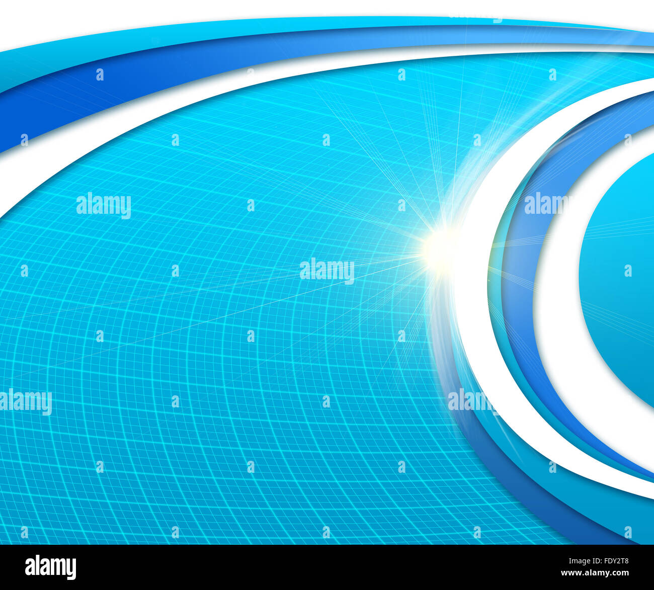 Abstract blue background with smooth lines and waves Stock Photo - Alamy