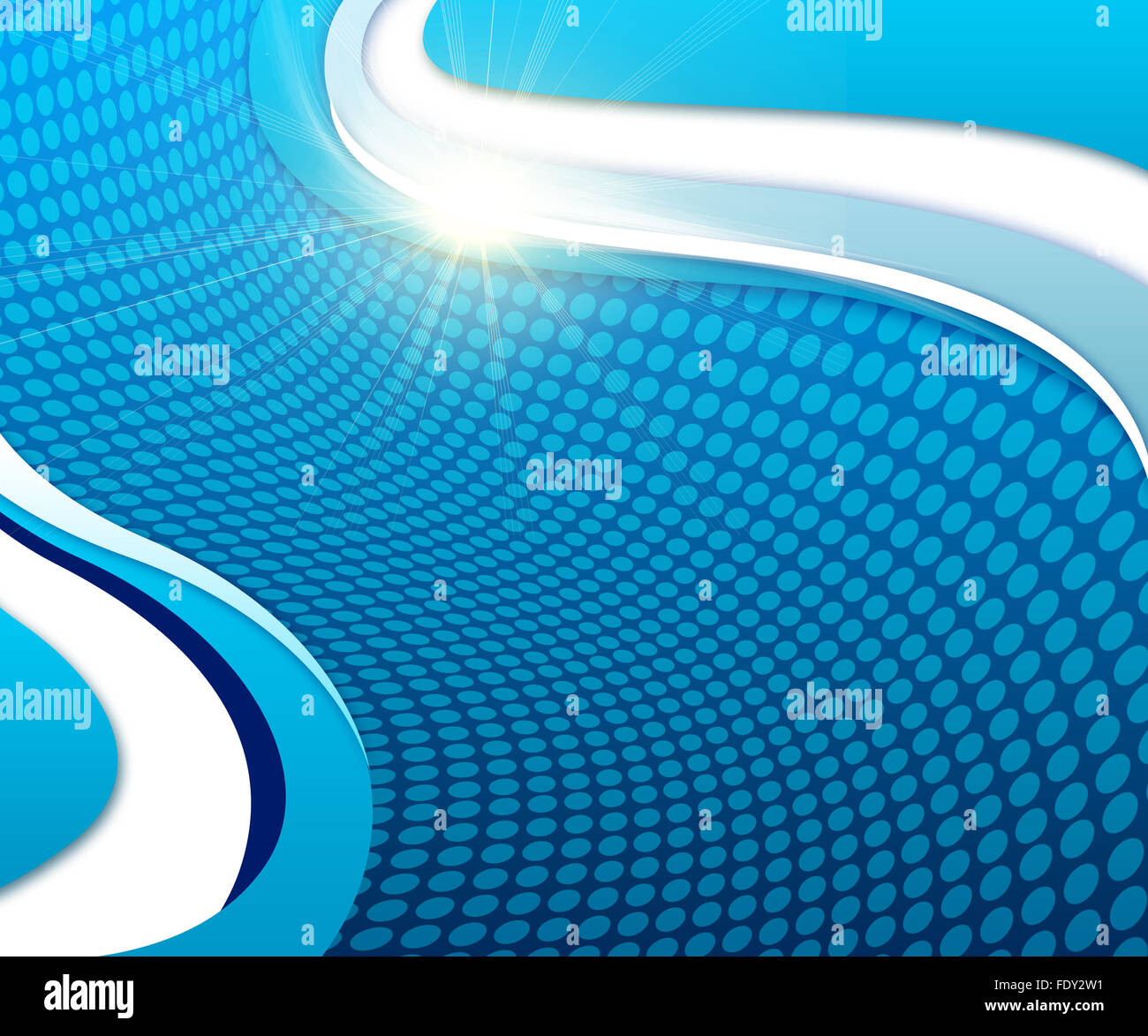 Abstract blue background with smooth lines and waves Stock Photo - Alamy
