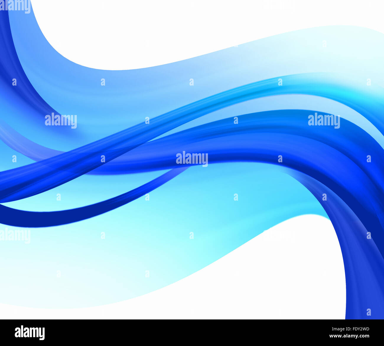 Abstract blue background with smooth lines and waves Stock Photo - Alamy