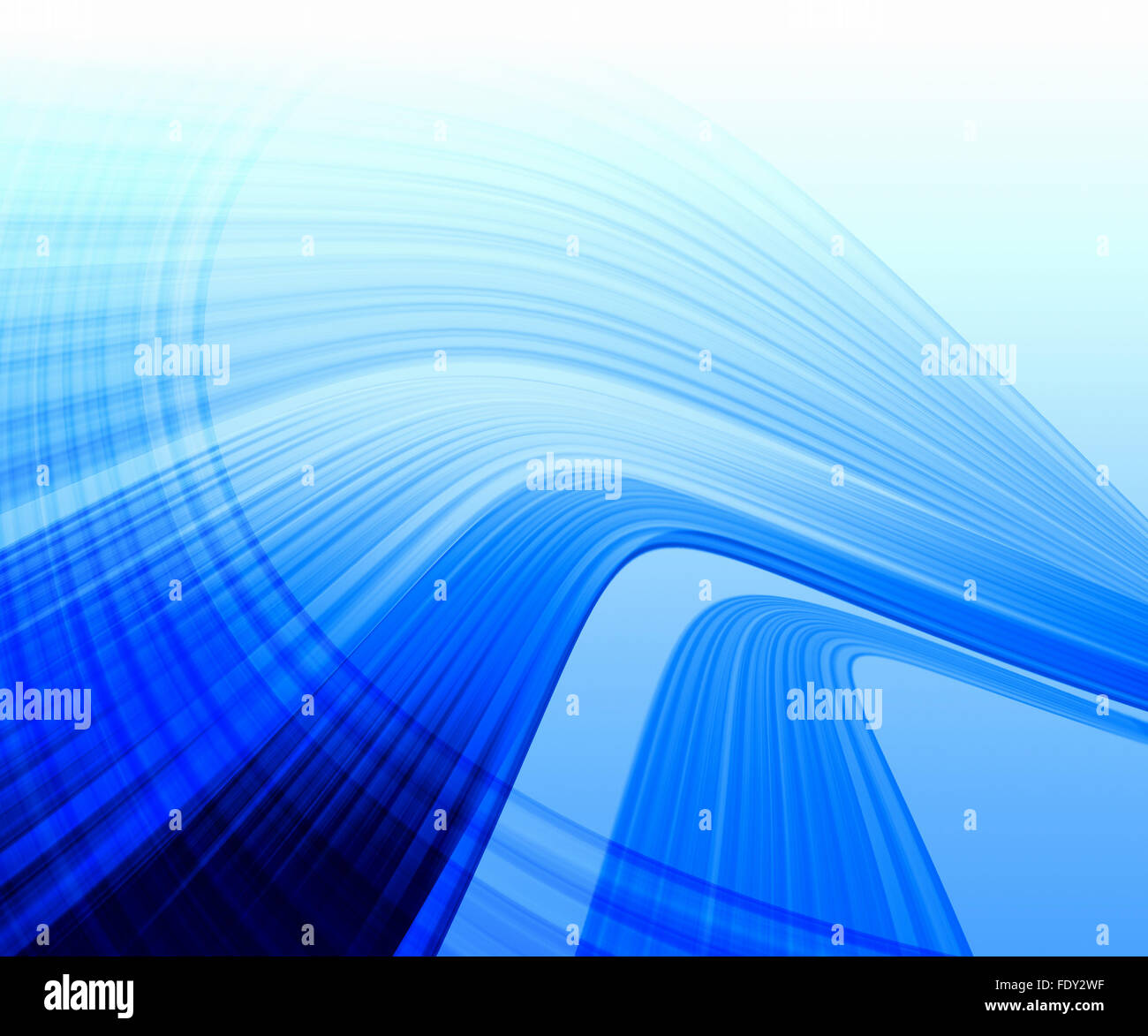 Abstract blue background with smooth lines and waves Stock Photo - Alamy