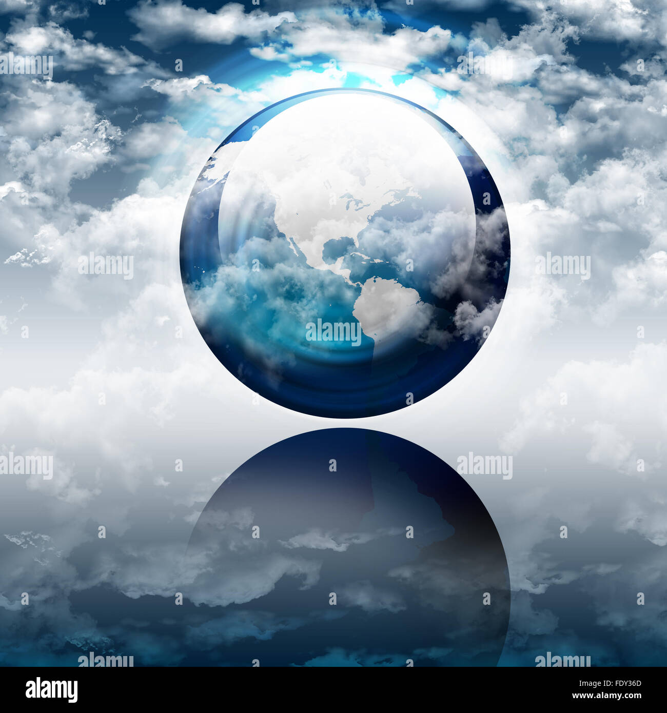 Our own Earth. Symbol of environmental protection Stock Photo - Alamy