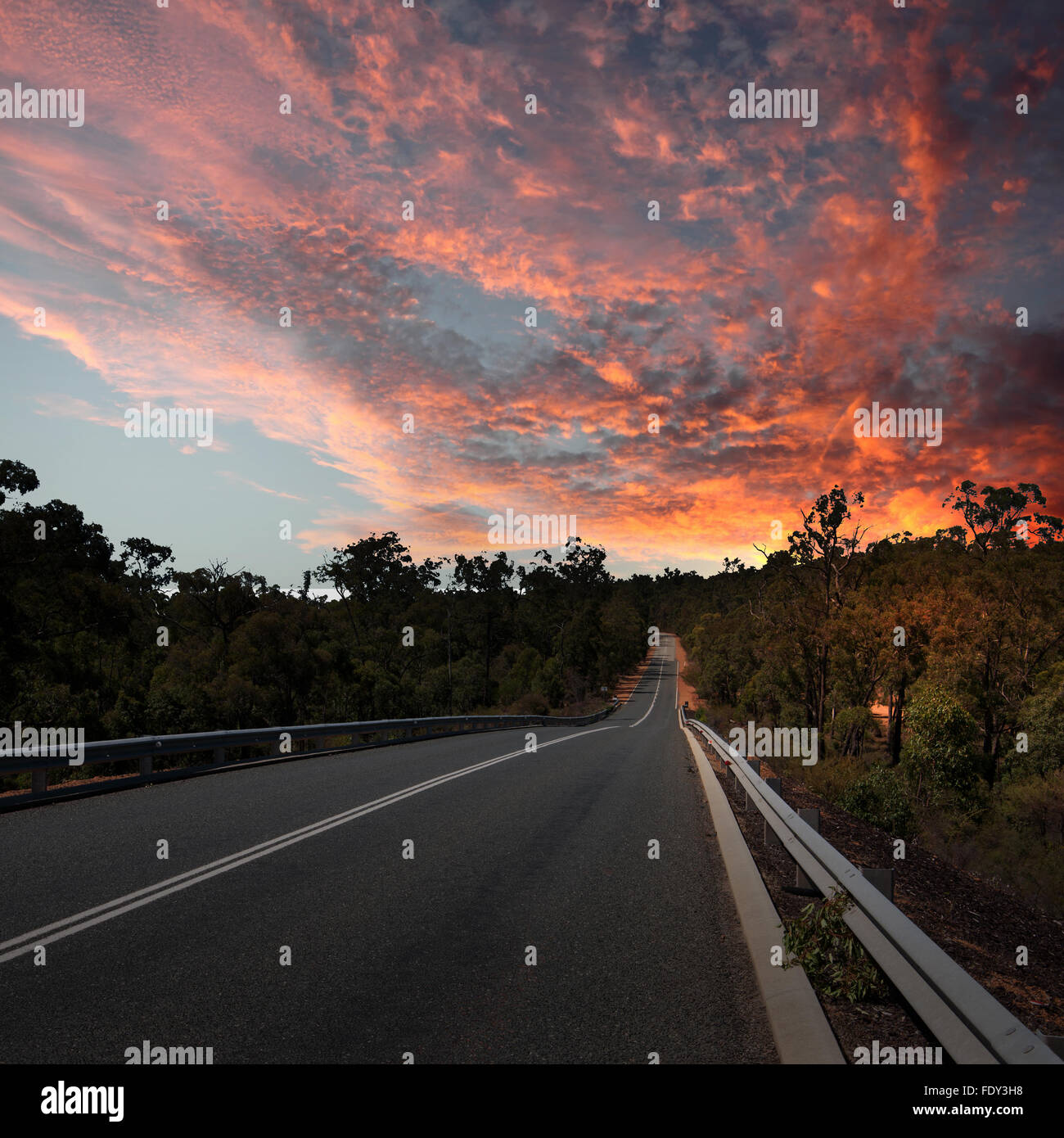 Asphalt road in countryside and cloudy sky Stock Photo - Alamy