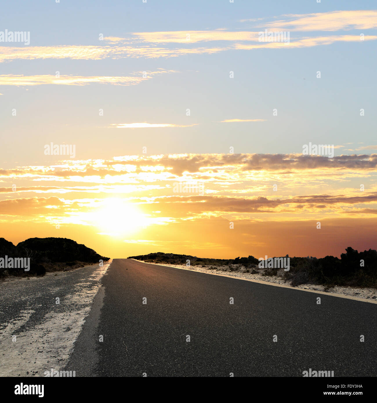 Asphalt road in countryside and cloudy sky Stock Photo - Alamy