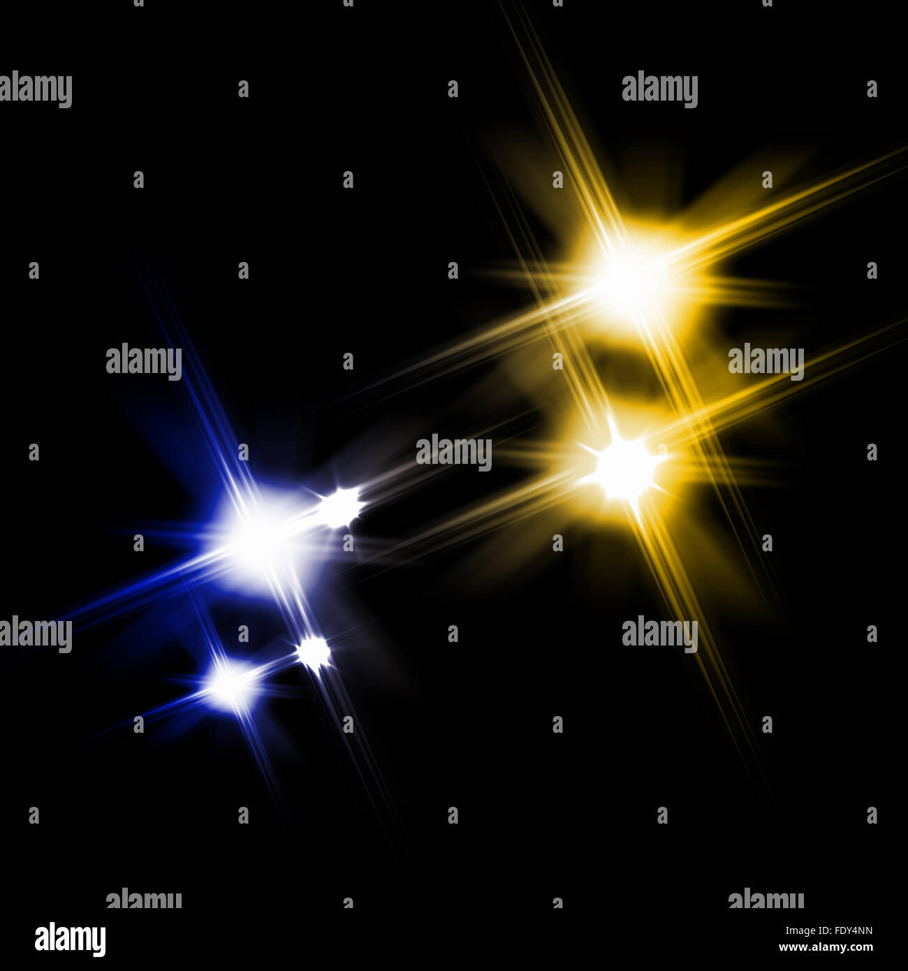 Black background with multiple colourful shining stars Stock Photo - Alamy