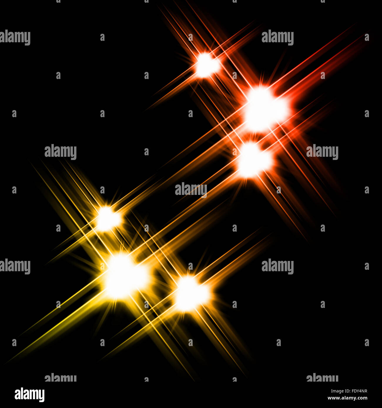 Black background with multiple colourful shining stars Stock Photo - Alamy