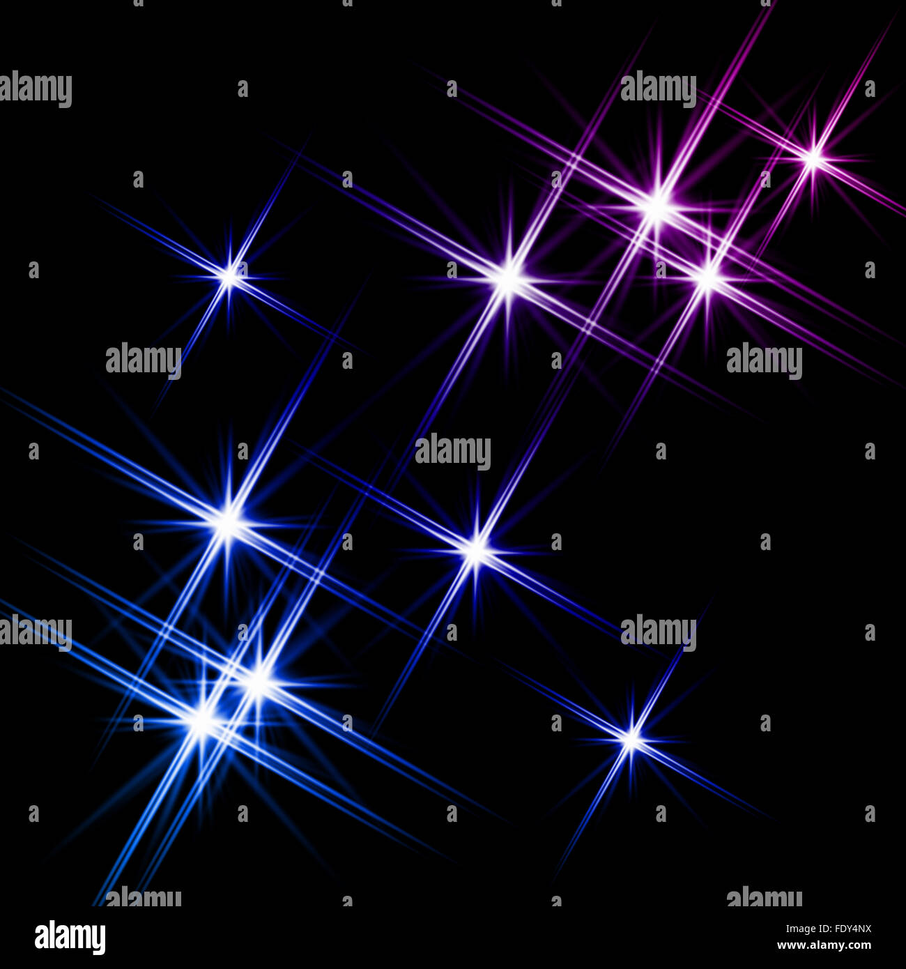 Black background with multiple colourful shining stars Stock Photo - Alamy