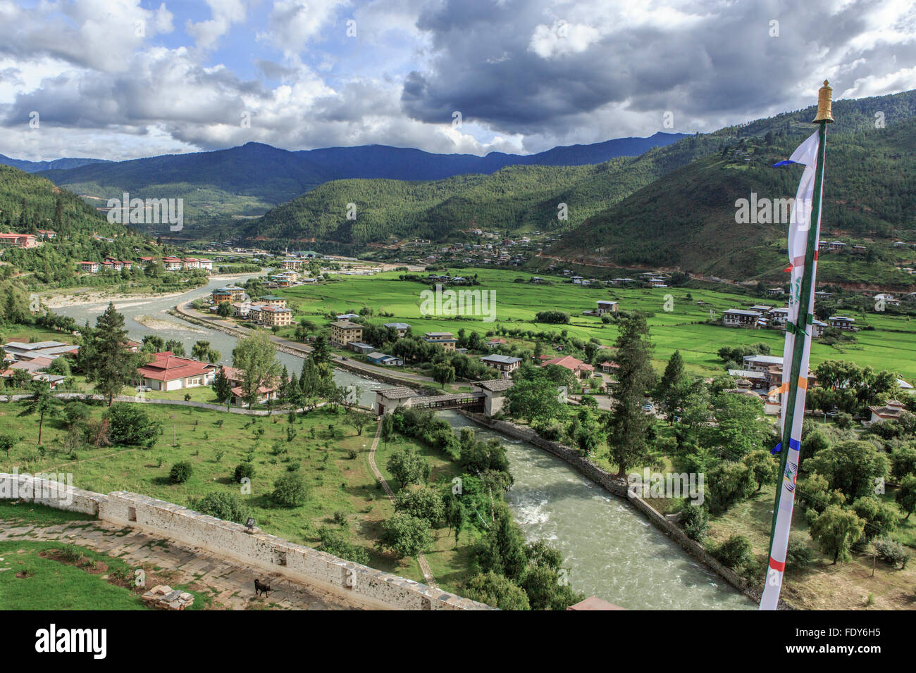Paro Valley, Bhutan Stock Photo