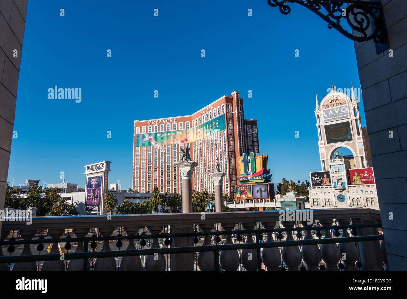 Treasure Island resort on the Las Vegas strip in Las Vegas, Nevada, USA Stock Photo