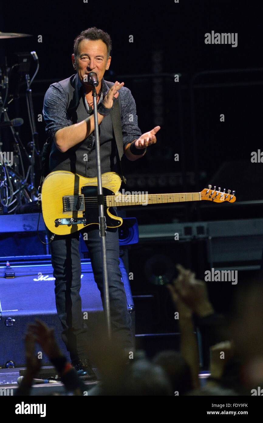 Toronto, Canada. February 2, 2016. Bruce Springsteen and the E Street