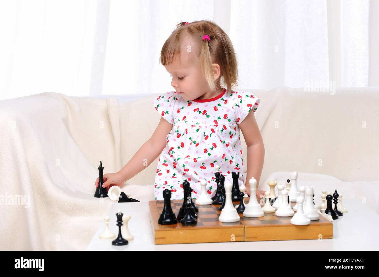 Little Clever Boy Playing Chess Online Stock Photo - Image of monitor,  home: 62046156