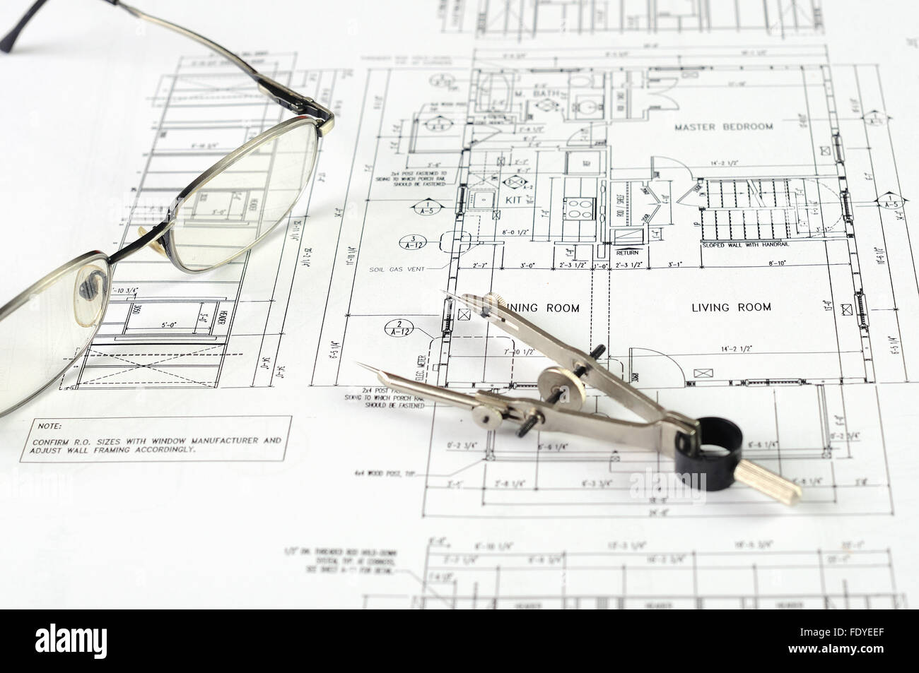 drawings of building homes and Tools Stock Photo - Alamy