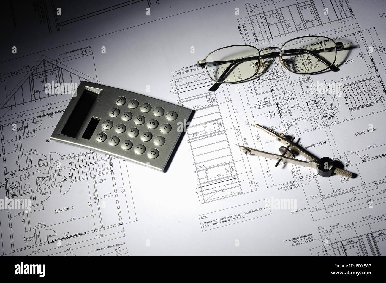 drawings of building homes and Tools Stock Photo - Alamy