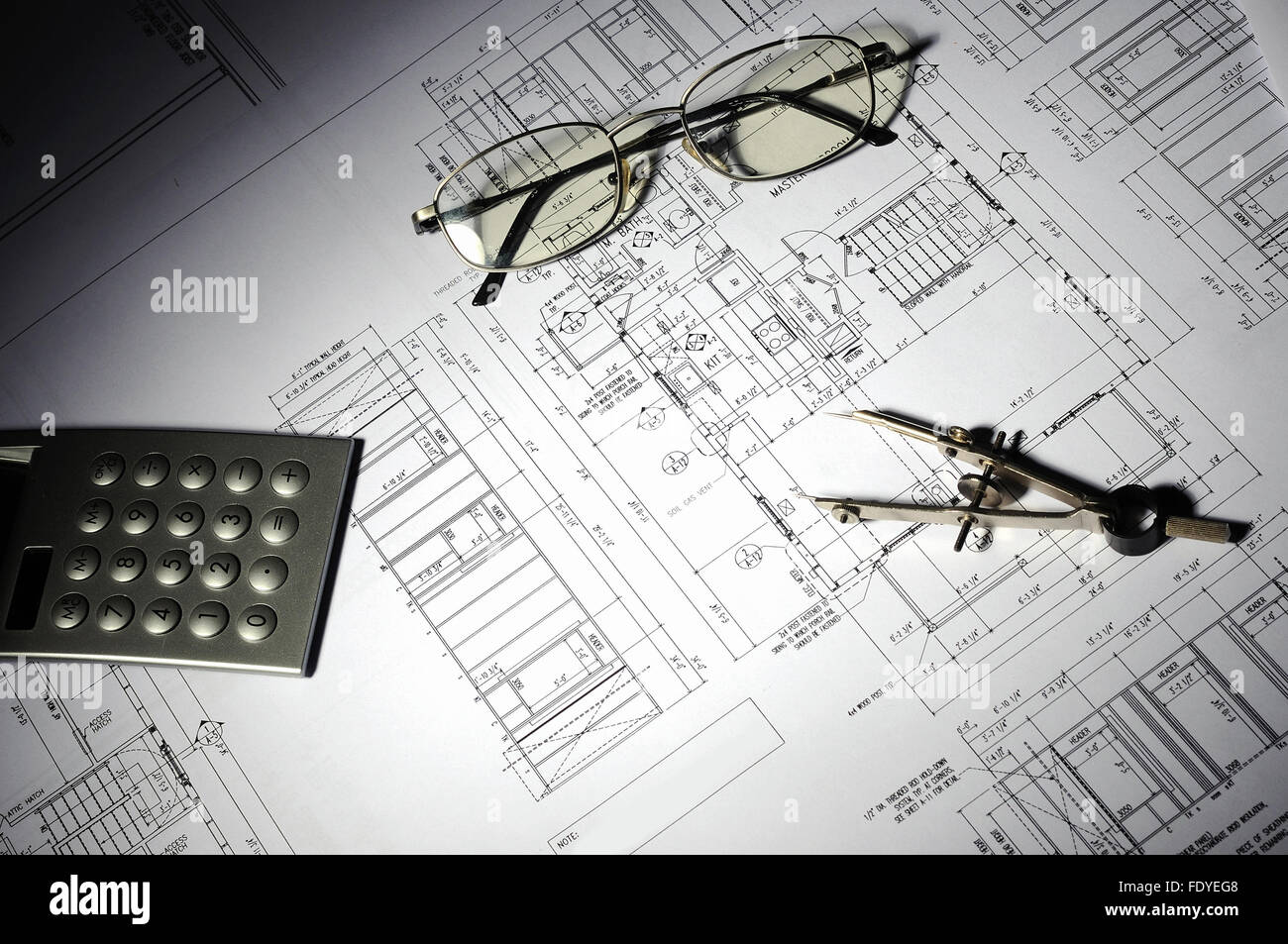 drawings of building homes and Tools Stock Photo - Alamy