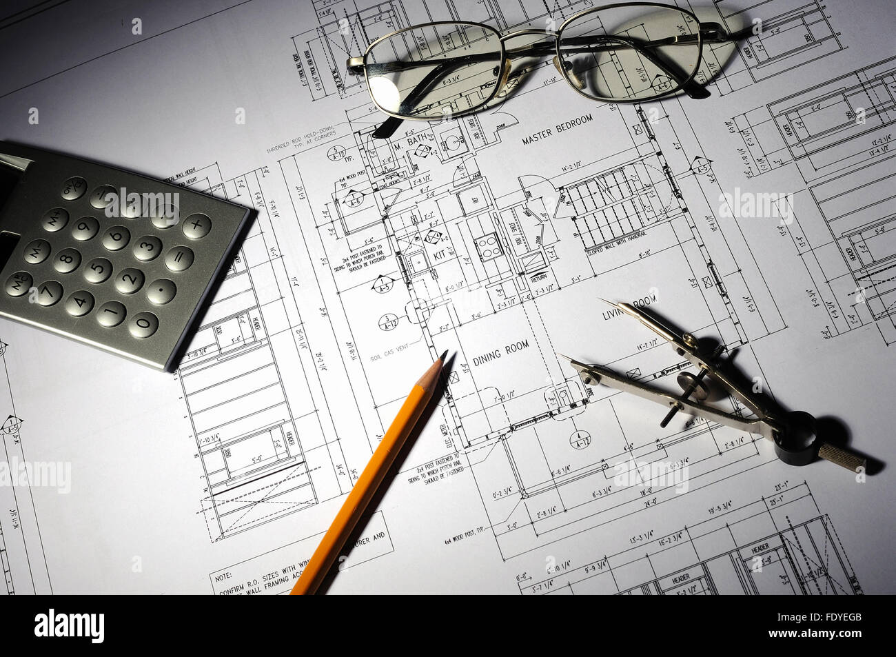 drawings of building homes and Tools Stock Photo - Alamy