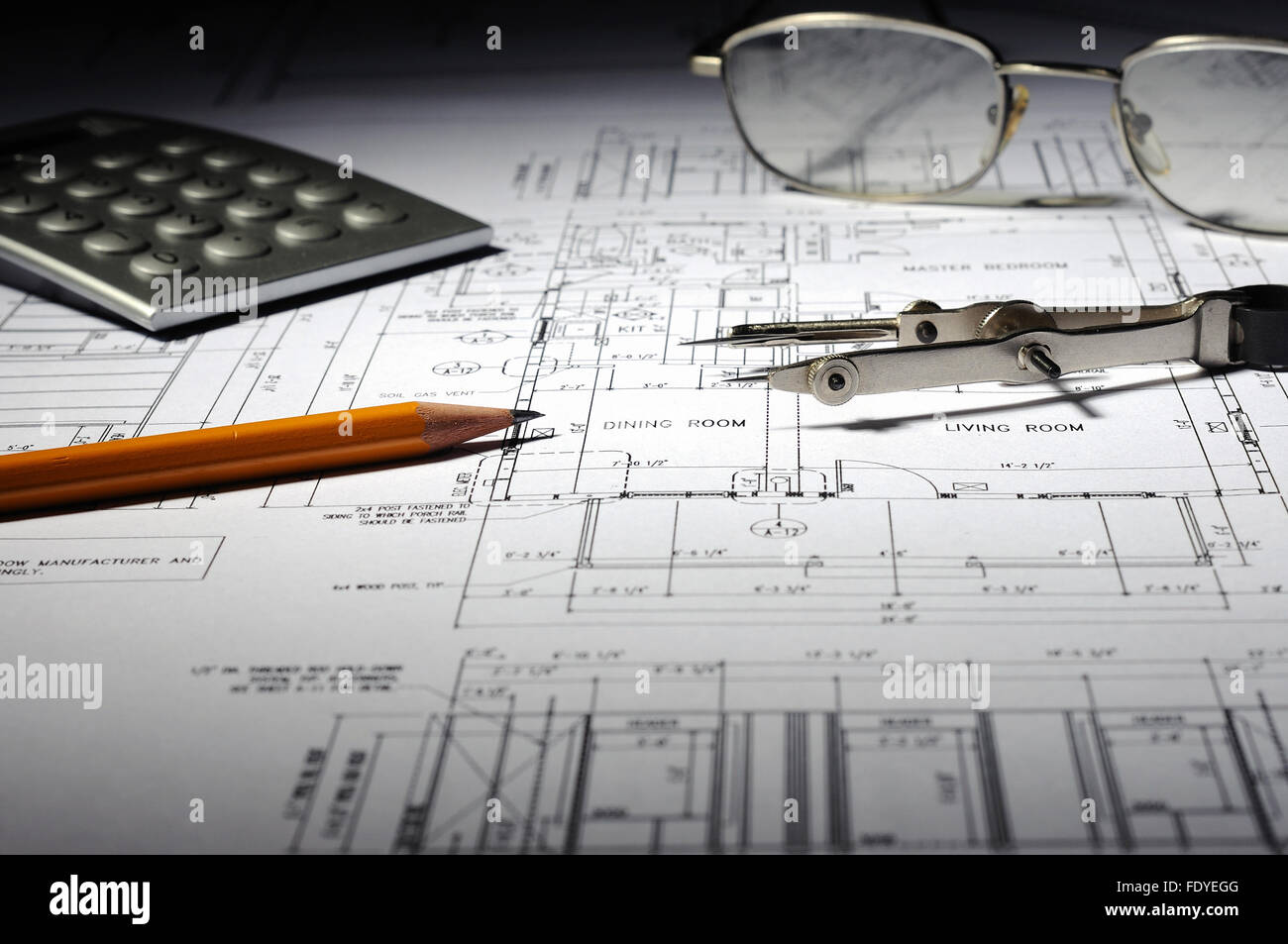 drawings of building homes and Tools Stock Photo - Alamy