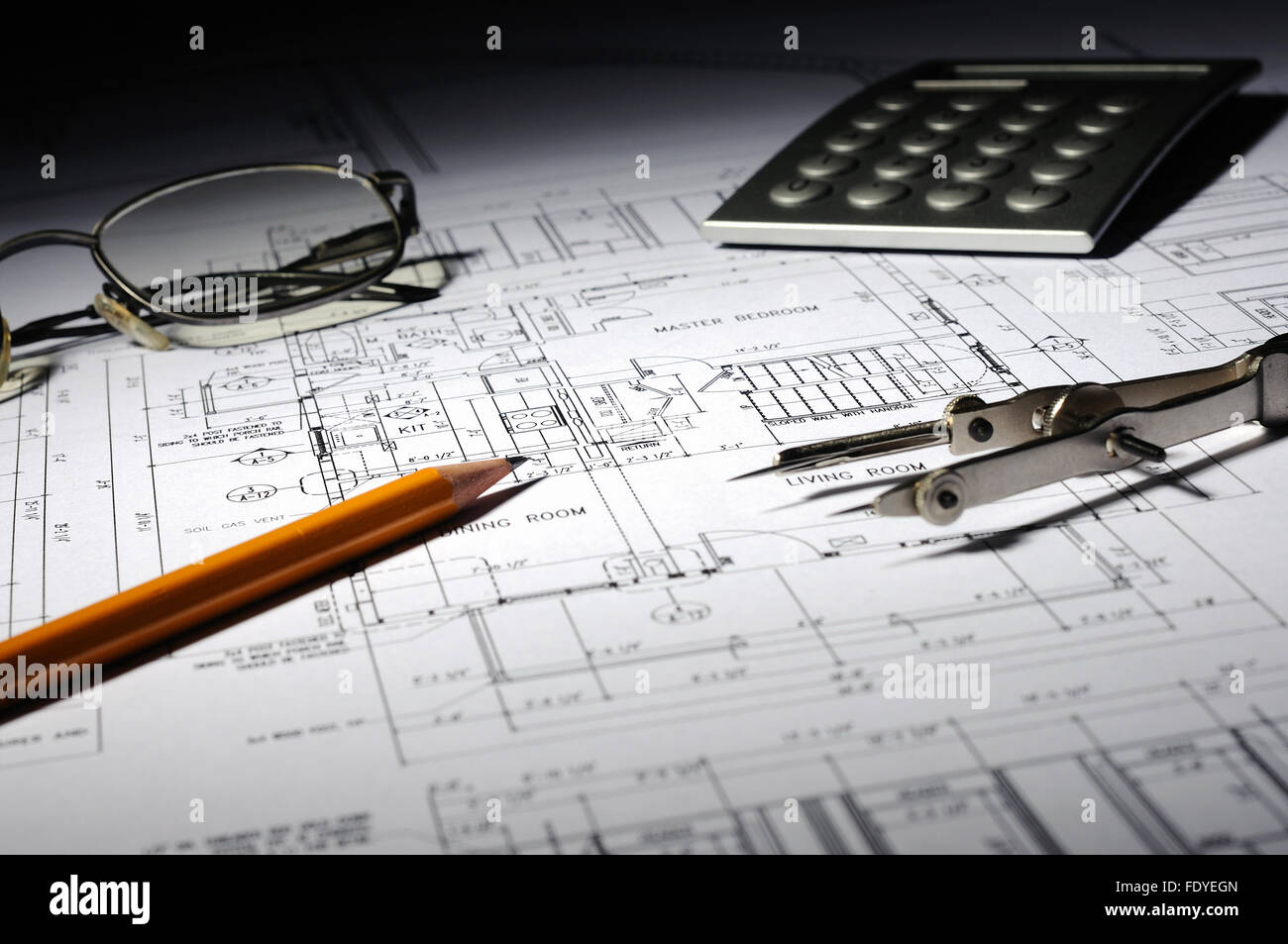 drawings of building homes and Tools Stock Photo - Alamy