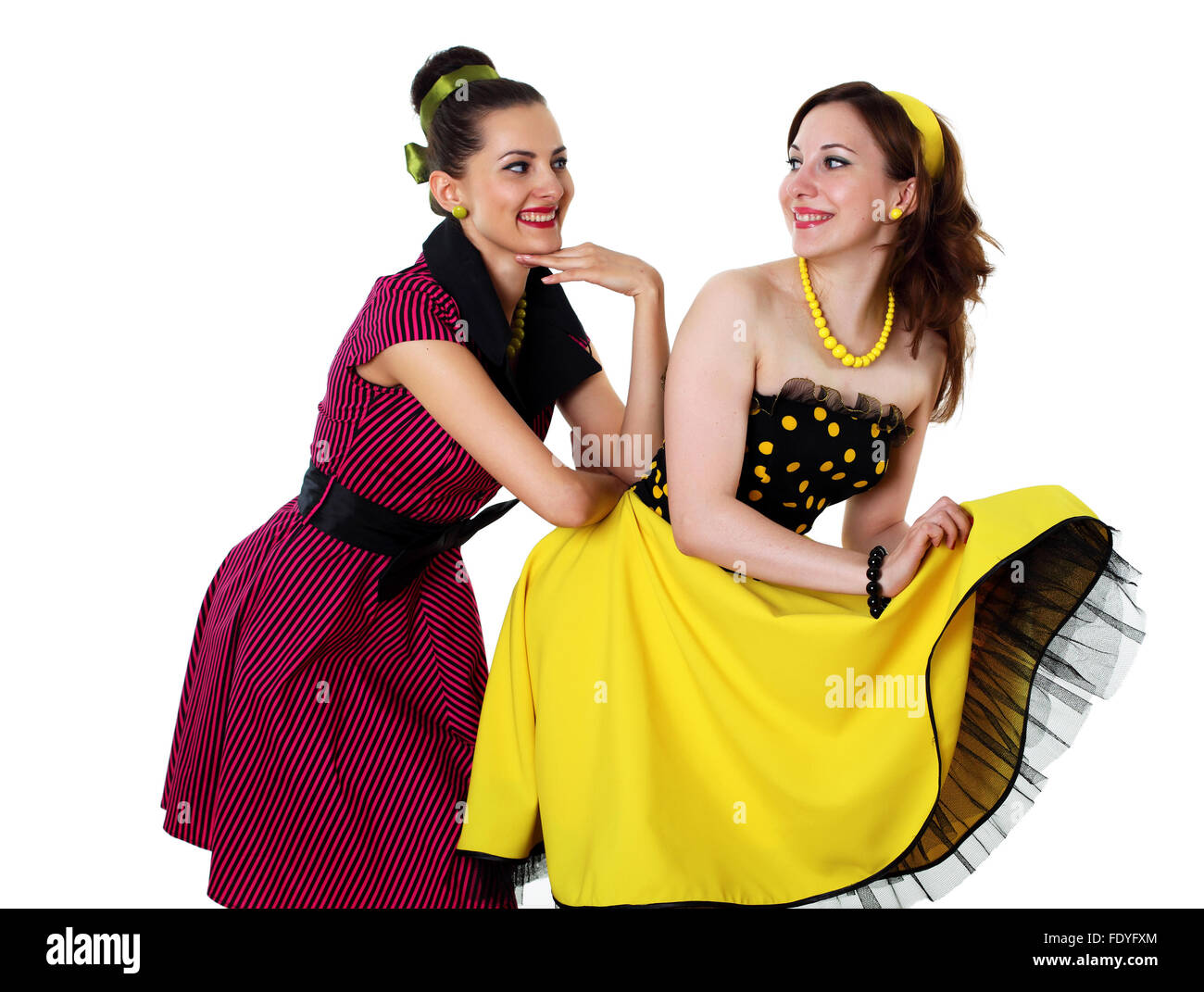 bright colour dresses Stock Photo 