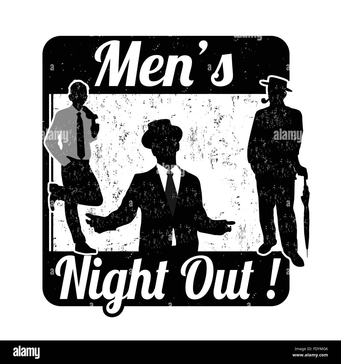 Men's night Stock Vector