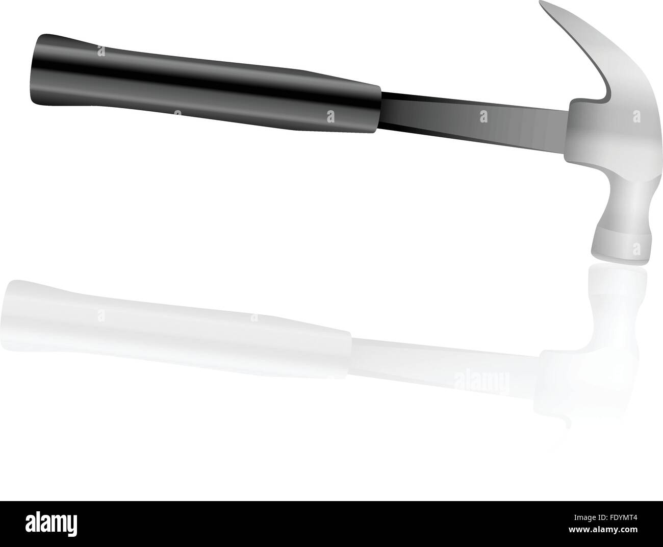 Hammer on a white background. Vector illustration Stock Vector Image ...