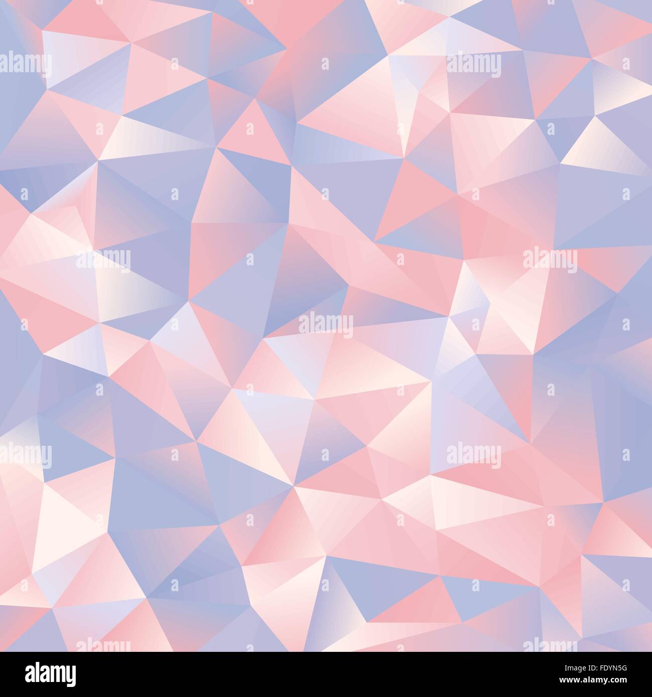 abstract light blue and pink paper triangles design background Stock Vector
