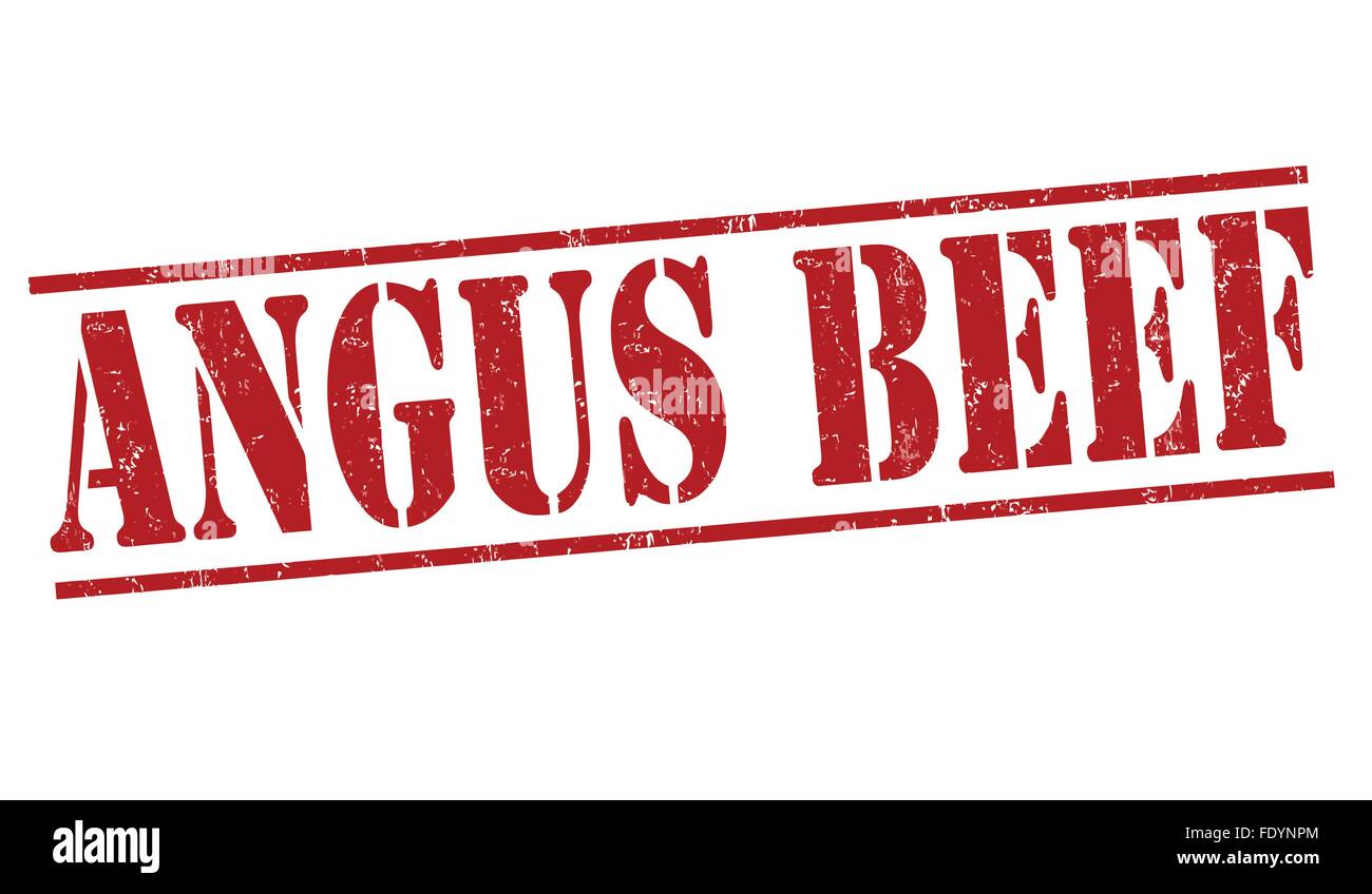 Angus beef grunge rubber stamp on white background, vector illustration ...