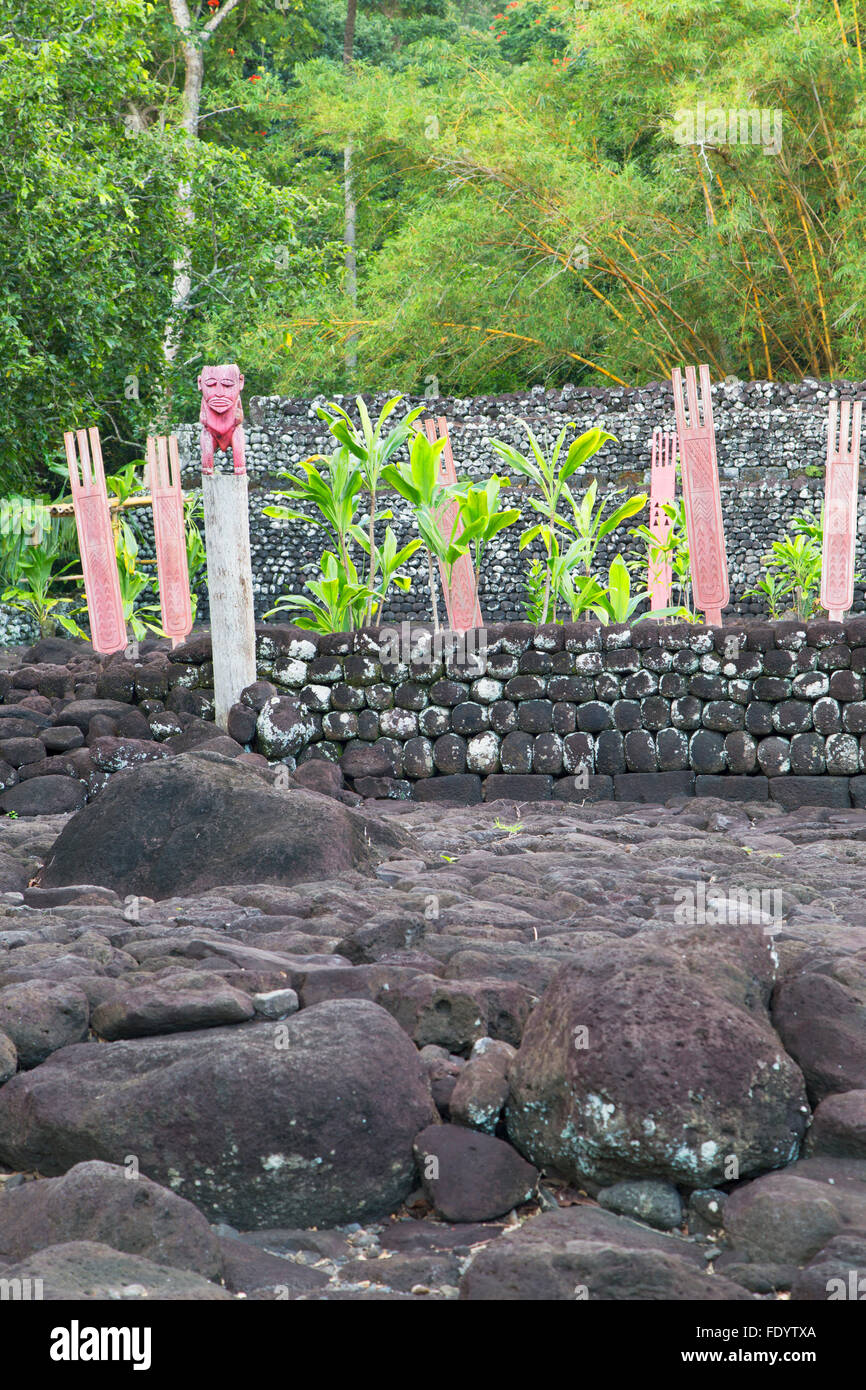 Marae Arahurahu, Pa'ea, Tahiti, French Polynesia Stock Photo Alamy