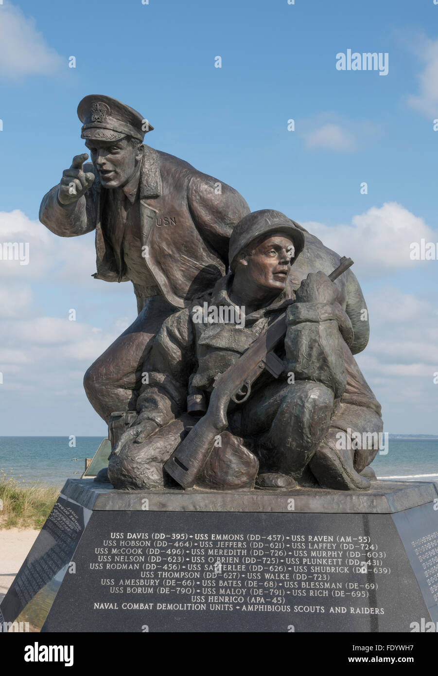 Us navy monument utah beach hi res stock photography and images alamy