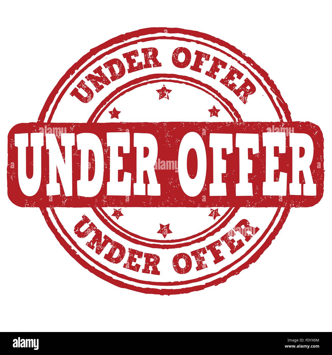 Under offer grunge rubber stamp on white background Stock Vector Image & Art Alamy