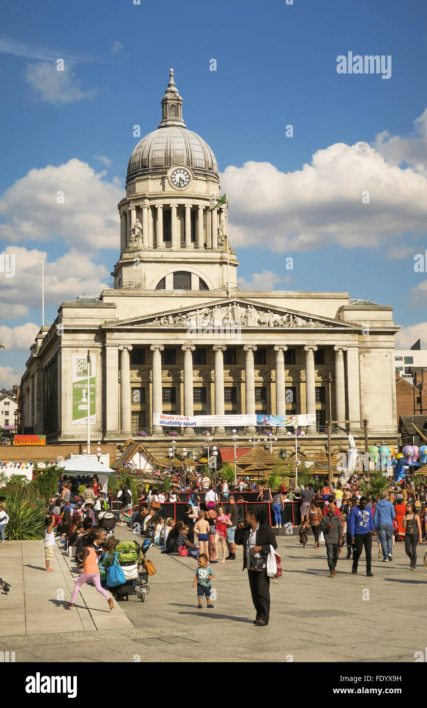 Nottingham Town Hall, UK Stock Photo Alamy