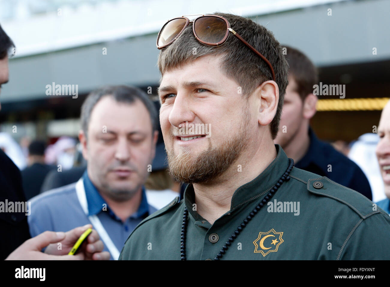 Dubai, United Arab Emirates, Ramzan Kadyrov, President of the Chechen Republic Stock Photo
