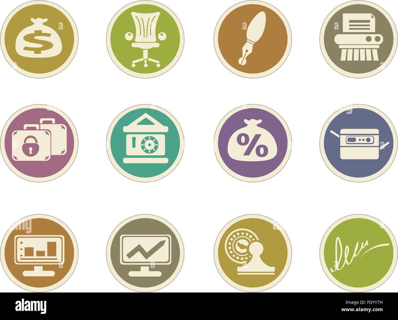 Finance icon set Stock Vector Image & Art - Alamy