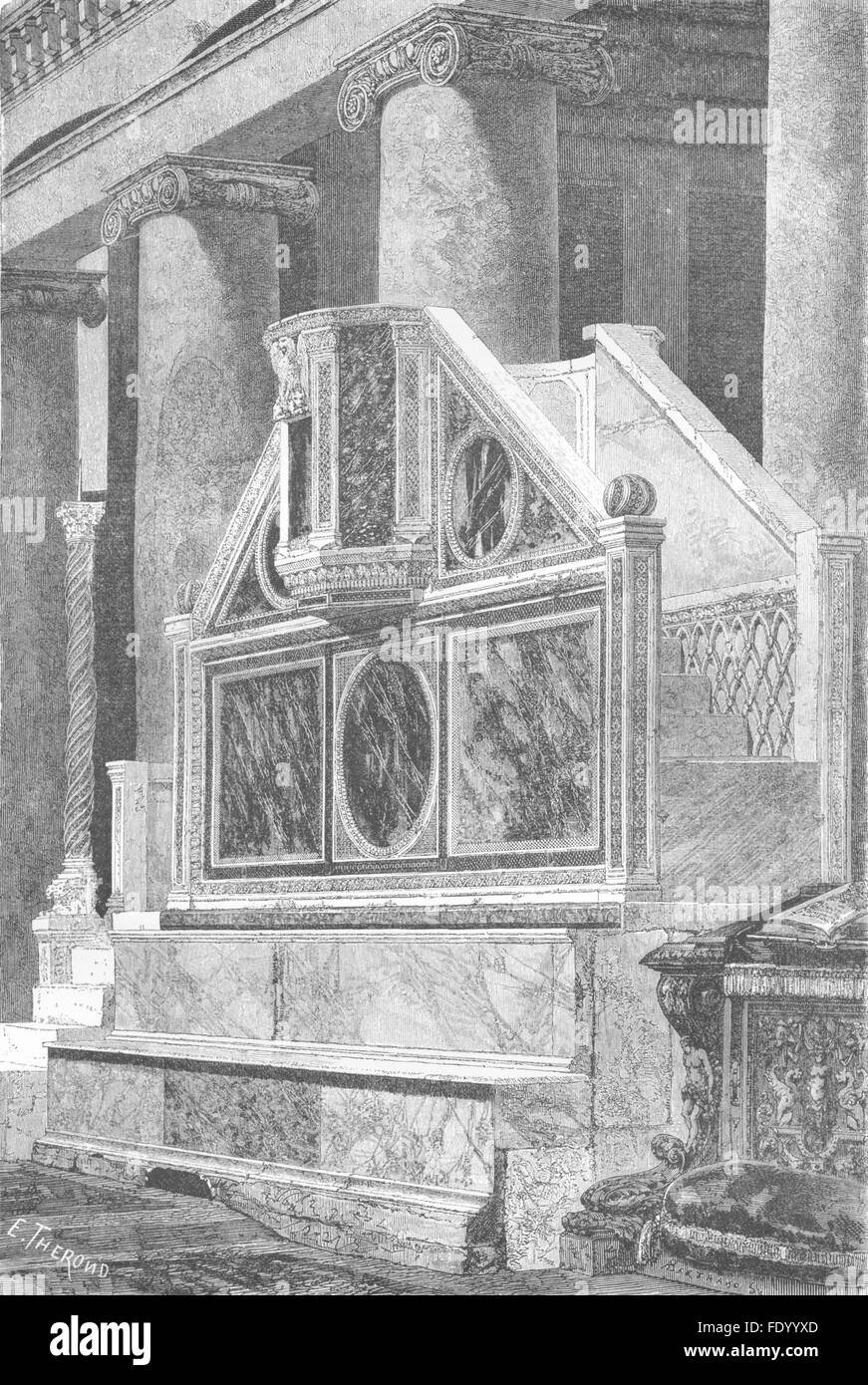 Pulpit Rome Deacon of rome hi-res stock photography and images - Alamy