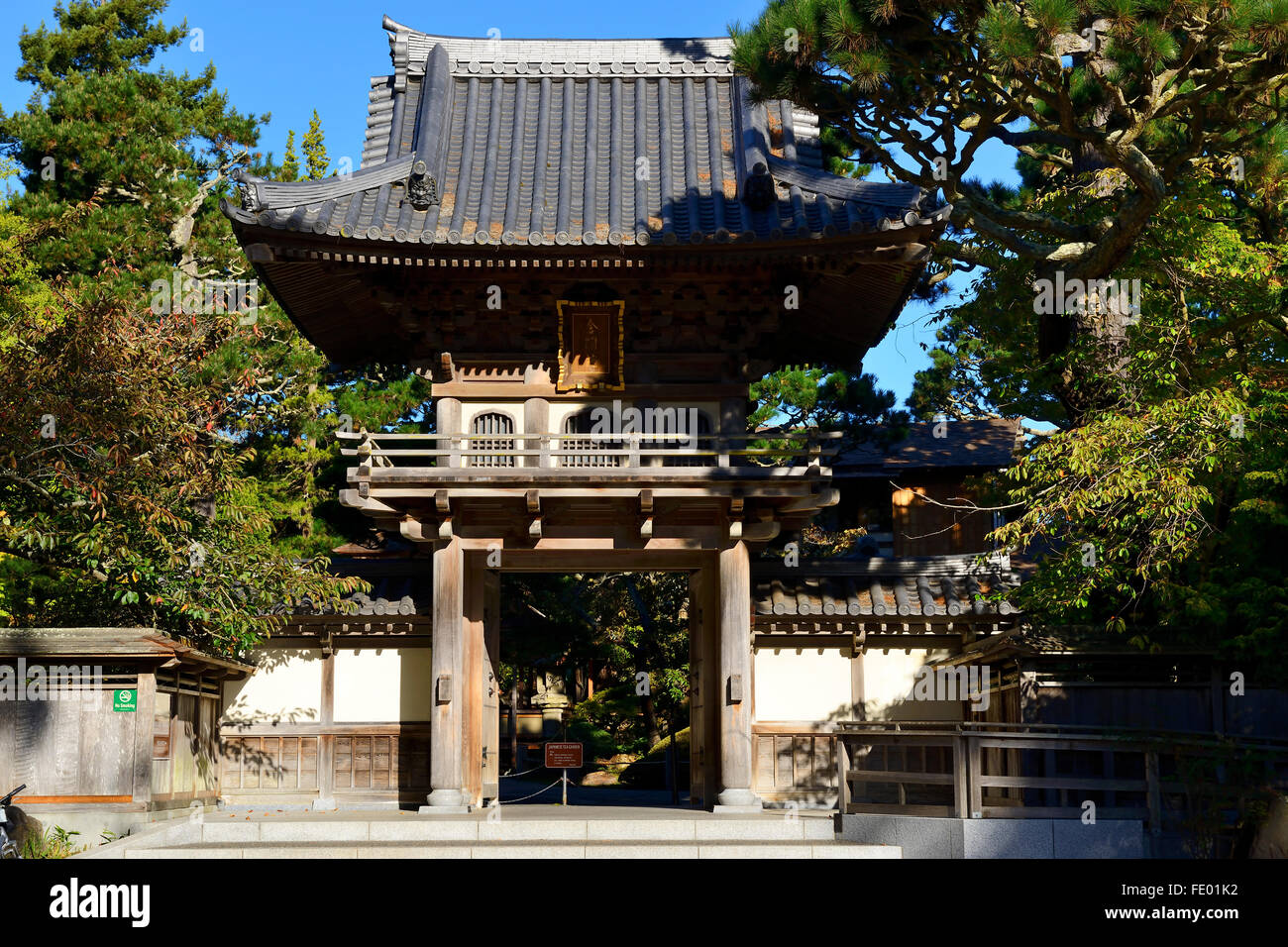 Entrance To Japanese Tea Garden Golden Gate Park San Francisco