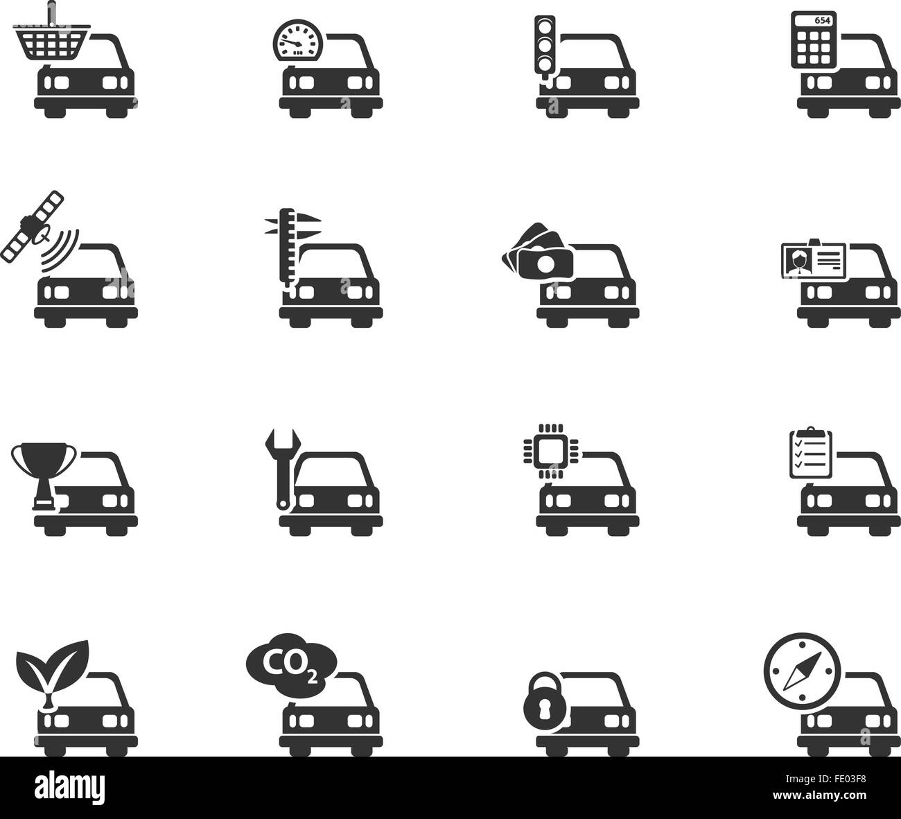 Car service simply icons Stock Vector Image & Art Alamy