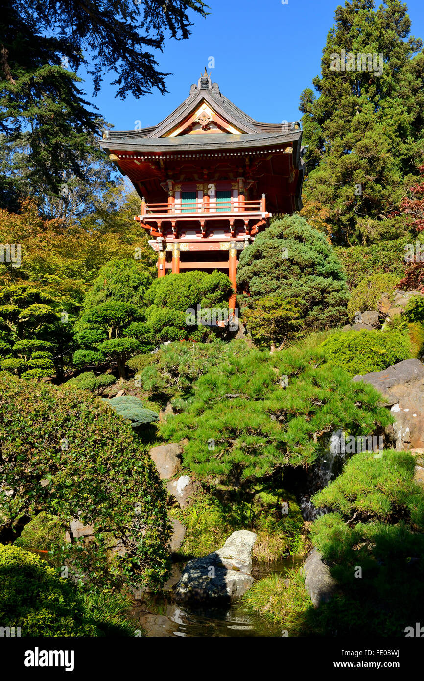 Temple Gate in Japanese Tea Garden, Golden Gate Park, San Francisco