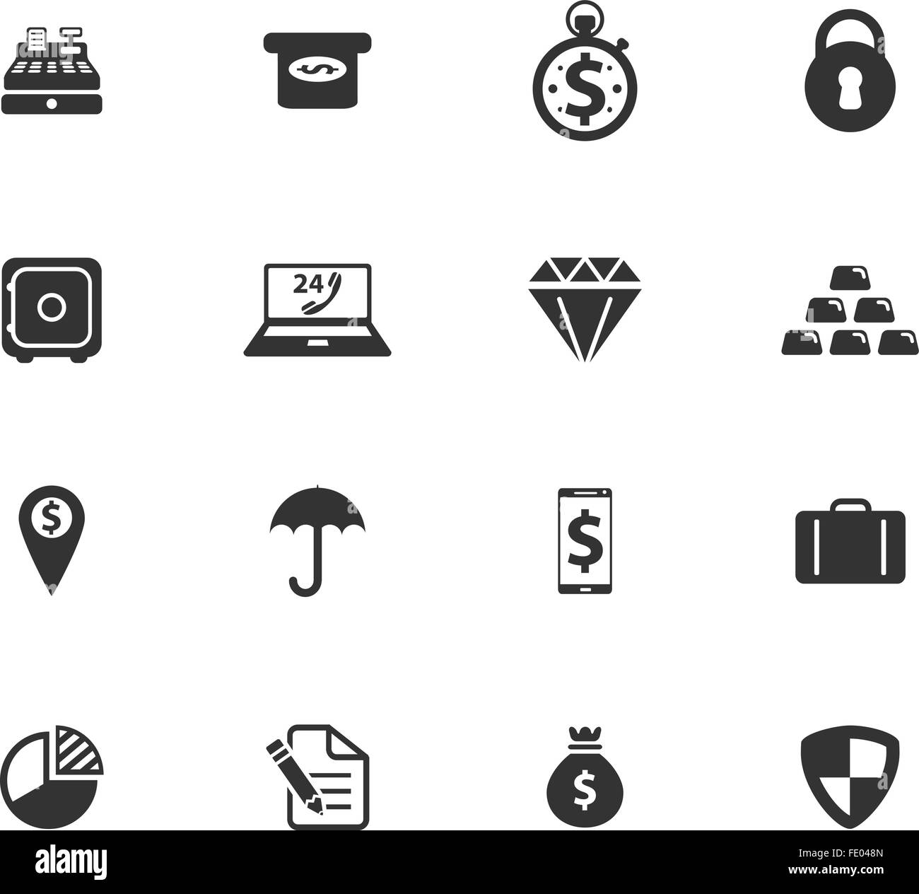 Finance simply icons Stock Vector Image & Art - Alamy