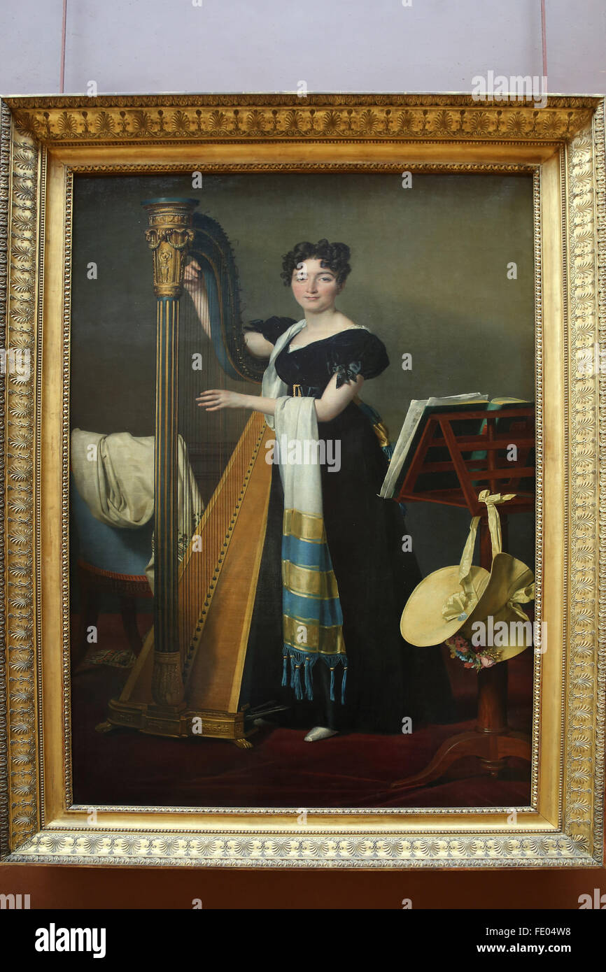 Portrait de Juliette de Villeneuve (1802-1840), 1824. By Jacques-Louis David (1748-1825). Stock Photo